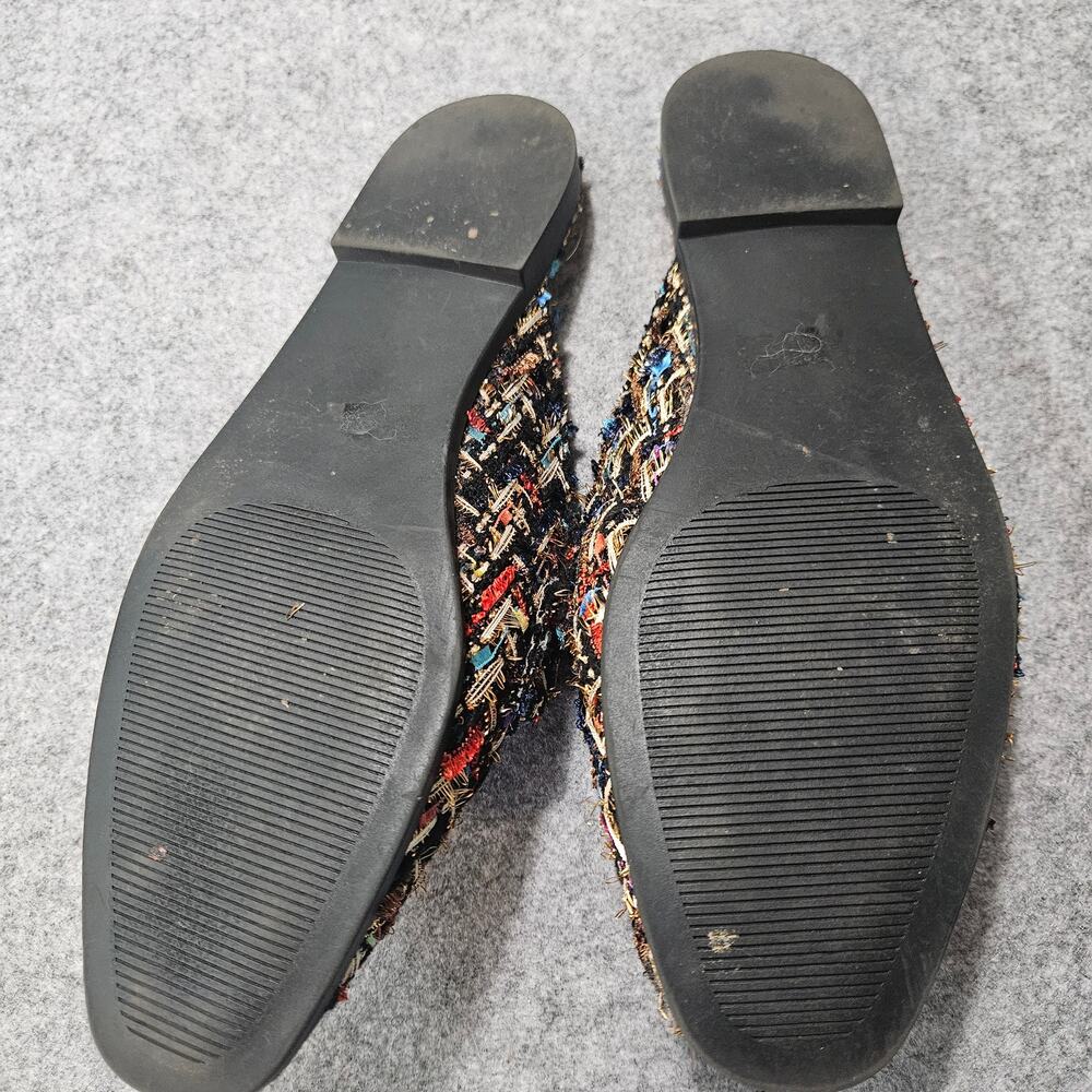 Steve Madden Cassady Tweed Chain Flat Mule Loafers Size 9M - Picture 6 of 6